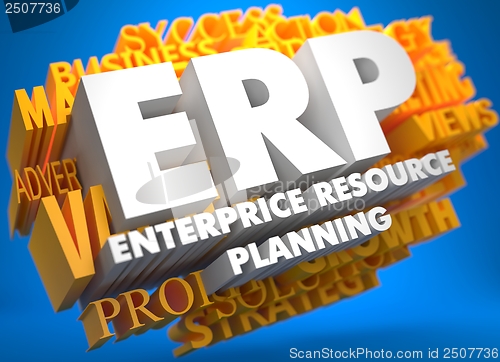 Image of ERP. Business Concept.
