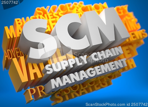 Image of SCM. Business Concept.