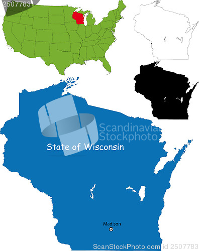 Image of Wisconsin map