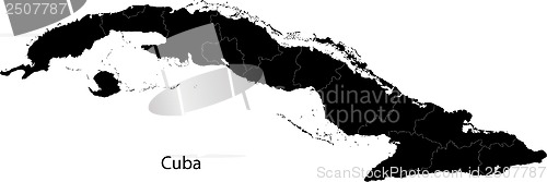 Image of Black Cuba map