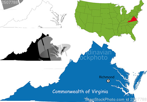 Image of Virginia map