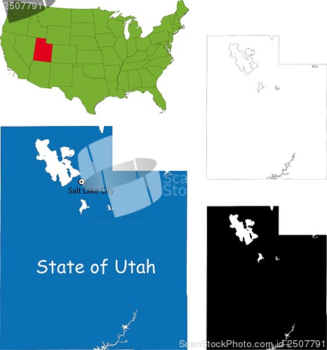 Image of Utah map