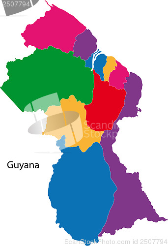 Image of Guyana map