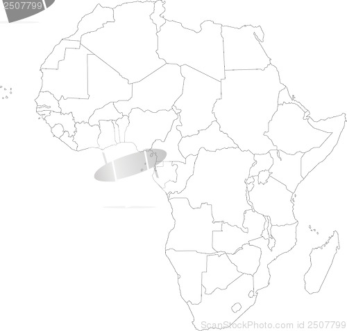 Image of Outline Africa map