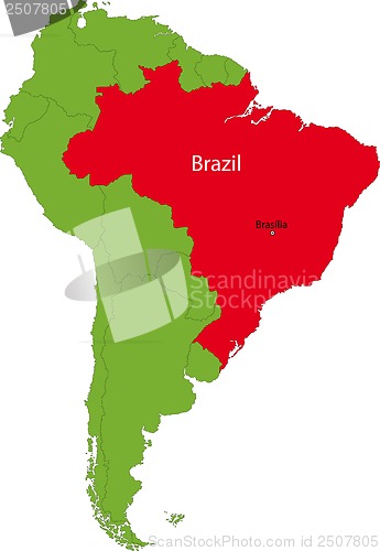 Image of Brazil map