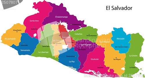 Image of El Salvador map