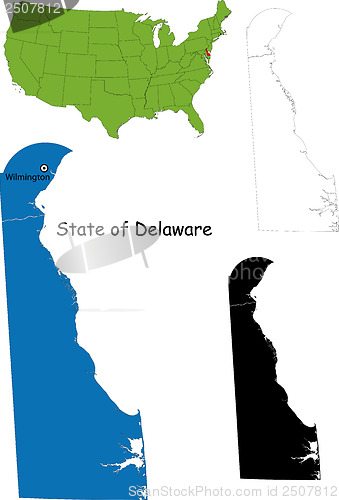 Image of Delaware map