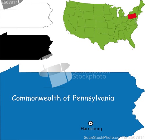 Image of Pennsylvania map