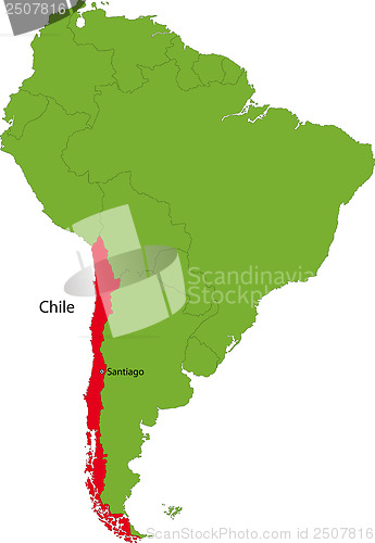 Image of Chile map