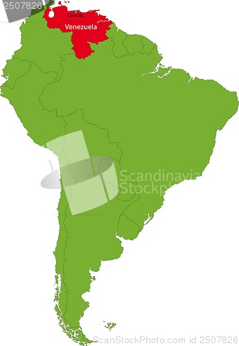 Image of Venezuela map