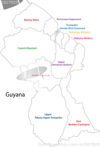 Image of Guyana map