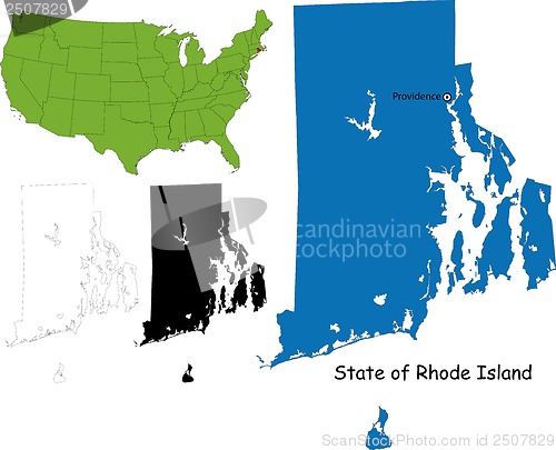 Image of Rhode island map