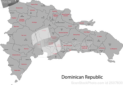 Image of Dominican Republic map