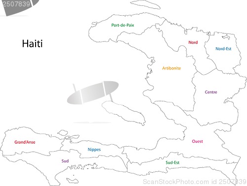 Image of Outline Haiti map