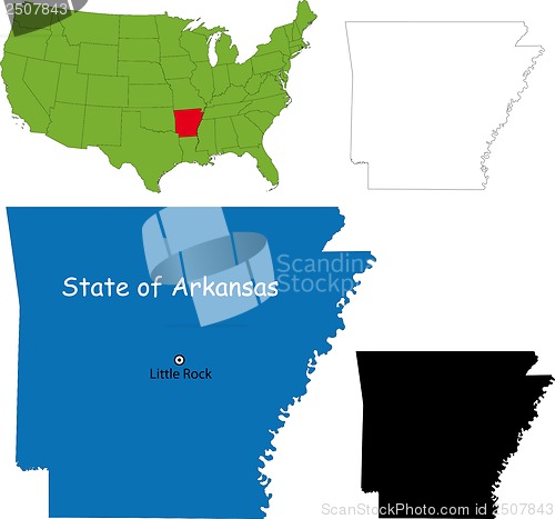 Image of Arkansas map
