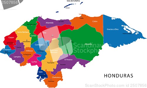 Image of Honduras map