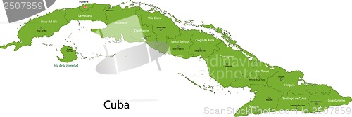 Image of Map of Cuba