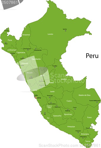 Image of Peru map