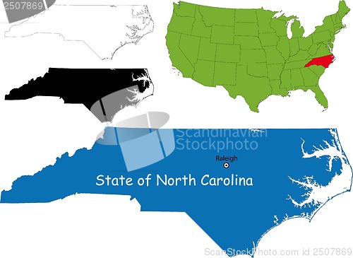 Image of North carolina map