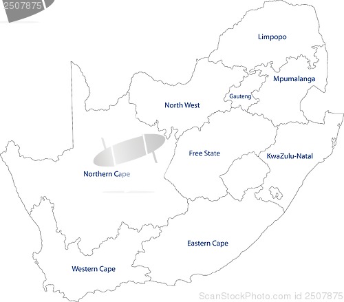 Image of Outline South Africa map