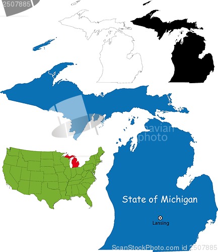Image of Michigan map