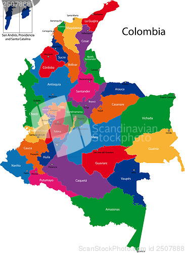 Image of Colombia map