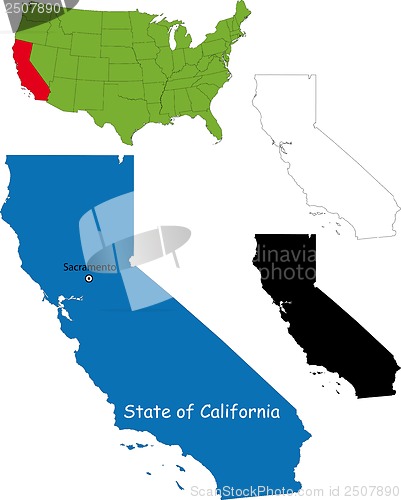 Image of California map