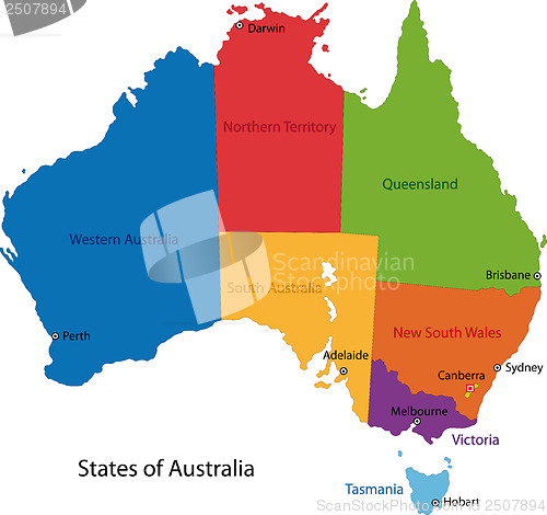 Image of Australia map