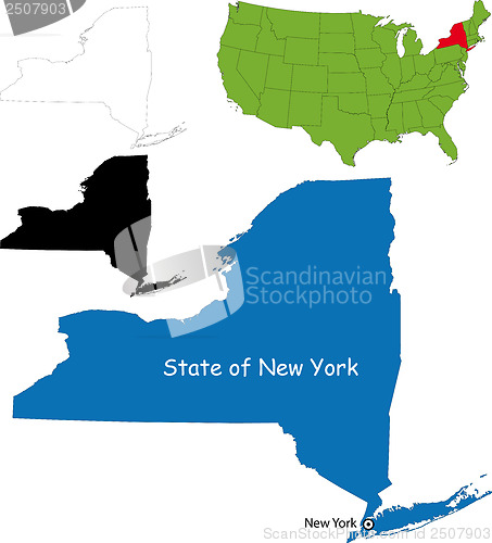 Image of New york map