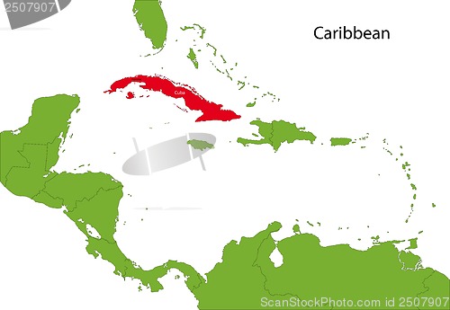 Image of Cuba map