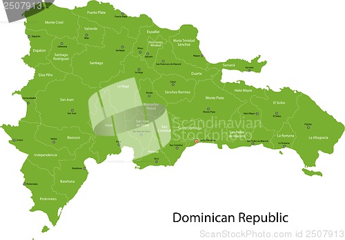 Image of Dominican Republic map