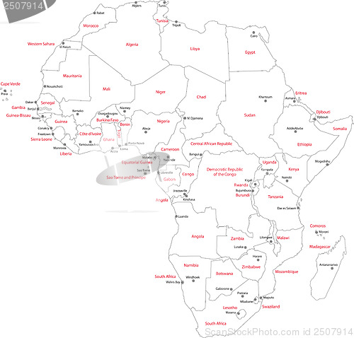 Image of Africa map