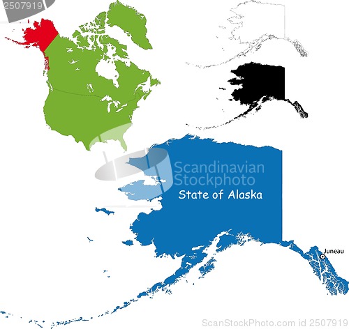 Image of Alaska map
