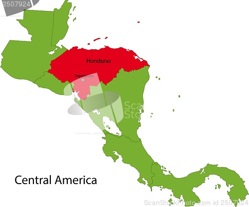 Image of Honduras map