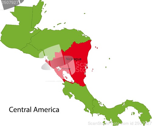 Image of Nicaragua map