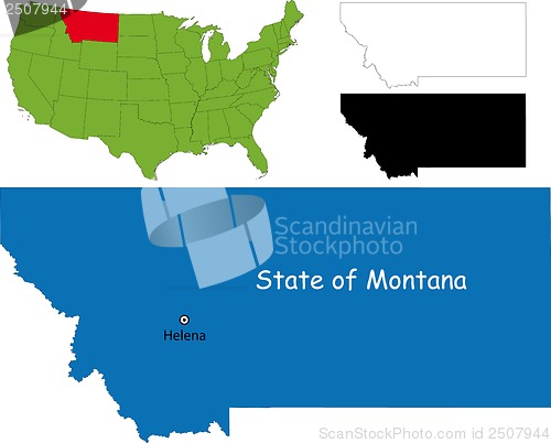 Image of Montana map