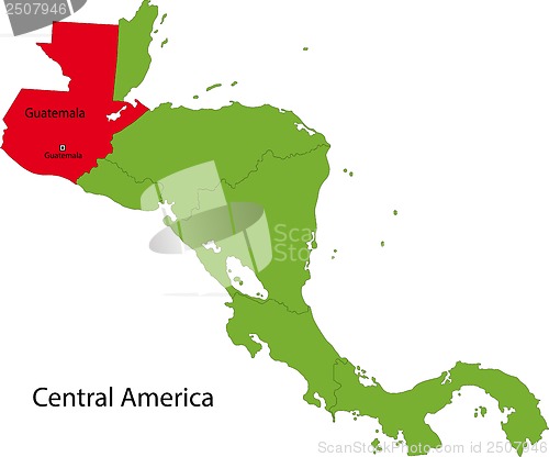 Image of Guatemala map