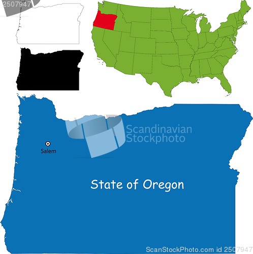 Image of Oregon map