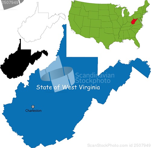 Image of West virginia map
