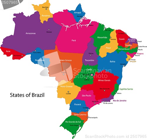 Image of Brazil map