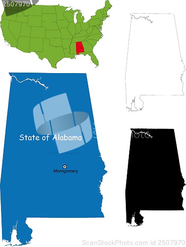 Image of Alabama map