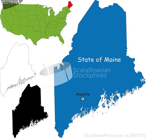 Image of Maine map