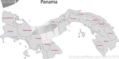 Image of Gray Panama map