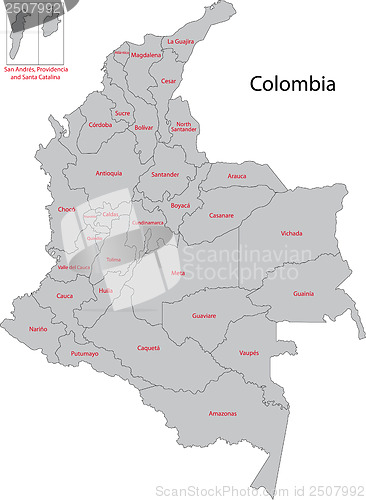 Image of Colombia map