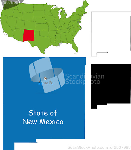 Image of New mexico map
