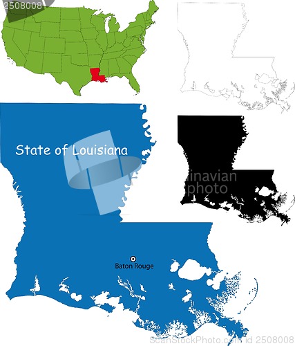 Image of Louisiana map