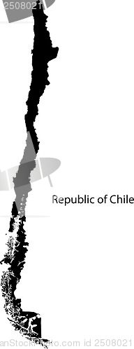 Image of Black Chile map