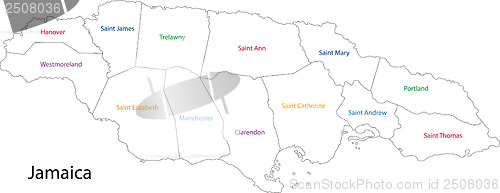 Image of Jamaica map