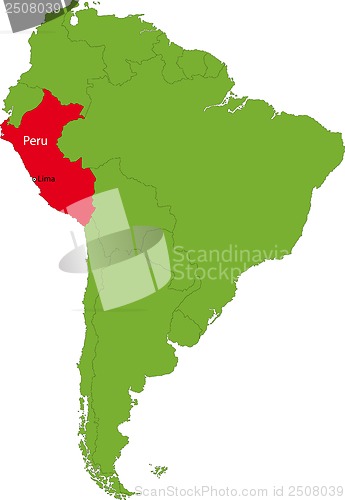 Image of Peru map