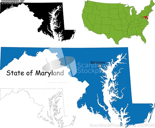 Image of Maryland map
